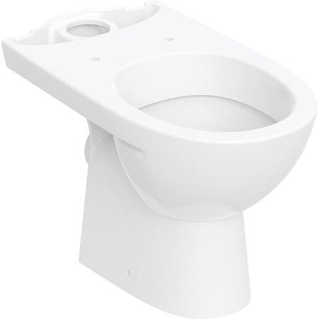 Підлоговий унітаз Koło Freja Premium для змивного бачка зовнішнього монтажу поличного типу, воронкоподібний, горизонтальний випуск, напівзакрита форма