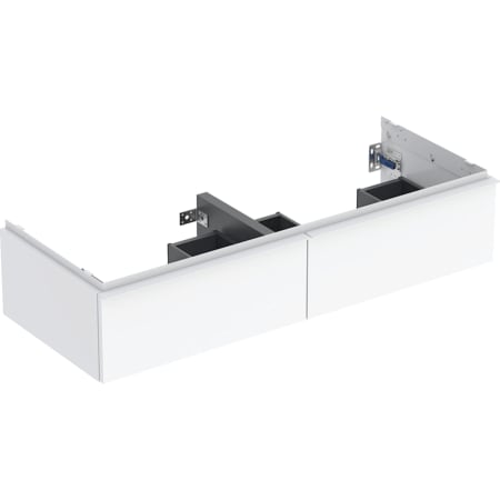 Geberit iCon cabinet for double washbasin, with two drawers