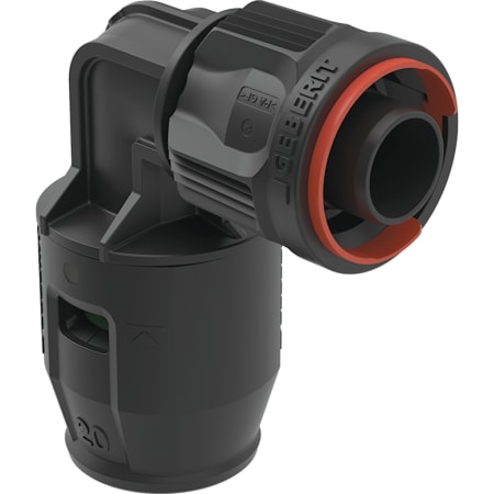 Geberit PushFit Übergangswinkel 90° mit MasterFix