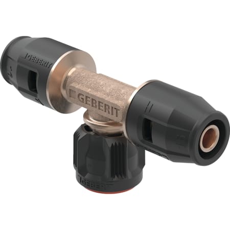 Geberit PushFit Übergangs-T-Stück mit MasterFix, Durchgang
