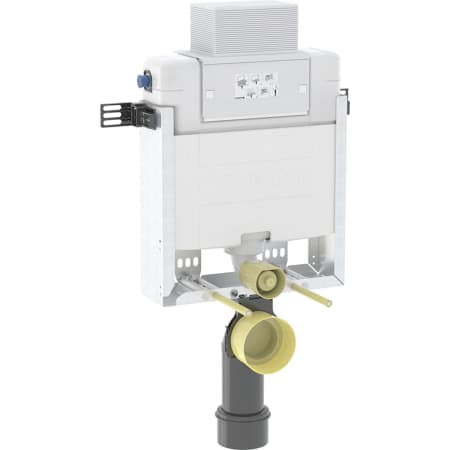 Geberit Kombifix element for wall-hung WC, 82 cm, with Alpha concealed cistern 12 cm, 4.5 / 3 litres