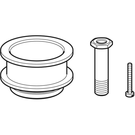 Kit de raccordement Geberit pour baignoires en acrylique sanitaire avec trop-plein - Kits de raccordement