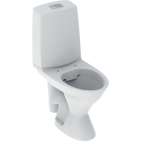 IDO Glow 67 -lattia-WC, korotettu, avoin S-lukko, yksihuuhtelu, Rimfree