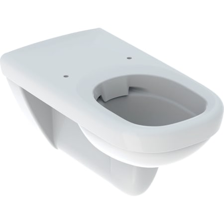 WC suspendu à fond creux Geberit Renova Comfort Square rallongé, adapté PMR, Rimfree