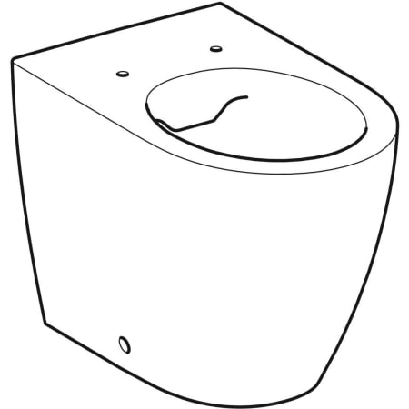 Geberit iCon staande wc diepspoel, gelijk met de wand, gesloten vorm, Rimfree - Staande wc's,Diepspoel-wc’s