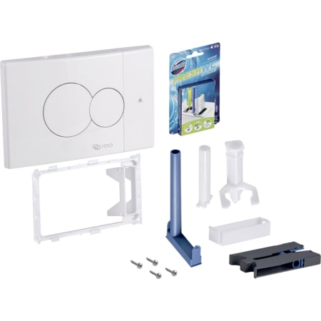 IDO-huuhtelupainike, pyöreä, kaksoishuuhtelu