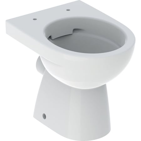 Geberit Renova Stand-WC Tiefspüler, Abgang horizontal, teilgeschlossene Form, Rimfree