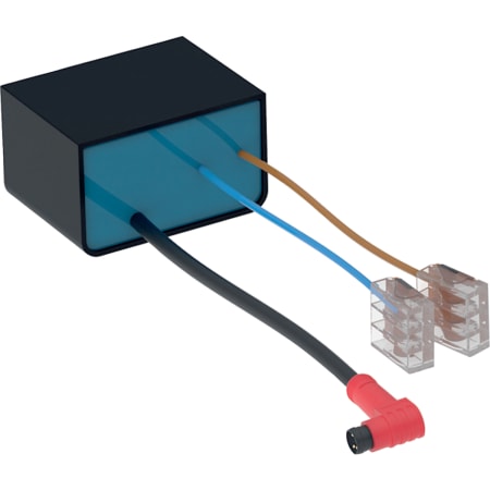 Geberit maitinimo transformatorius 230 V / 12 V / 50 Hz, skirtas elektros prijungimo dėžutei