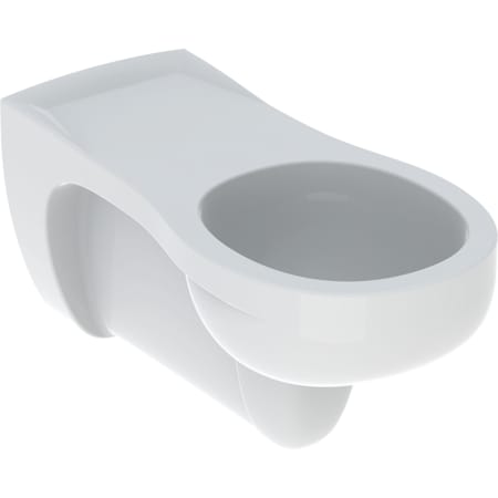 WC suspendu à fond creux Geberit Vitalis rallongé, adapté PMR, sans trous d’abattant WC
