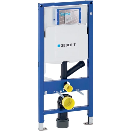 Montážní prvek Geberit Duofix pro závěsné WC, 112 cm, se splachovací nádržkou pod omítku Sigma 12 cm, pro odsávání zápachu s odvodem vzduchu
