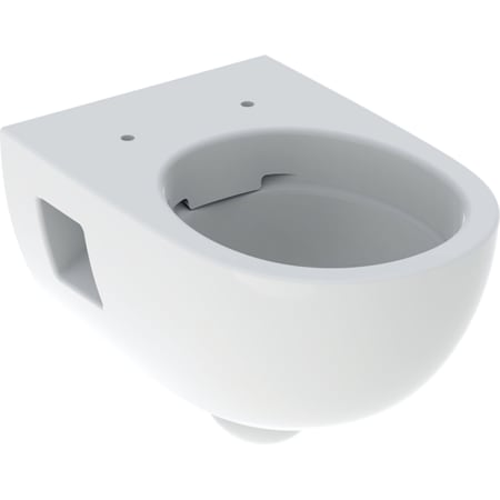 Vas WC suspendat Geberit Selnova, Premium, cu spălare verticală, formă parţial închisă, Rimfree