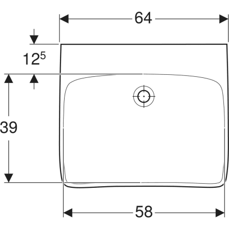 Lavabo Geberit Renova Comfort adapté PMR - Lavabos adaptés PMR,Lavabos adaptés PMR