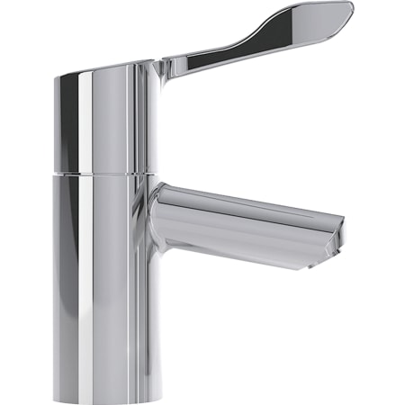 Twyford Sola washbasin tap, deck-mounted, single-lever thermostatic mixer, lever extended