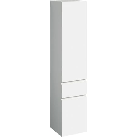 Geberit Renova Plan tall cabinet with two doors and one drawer