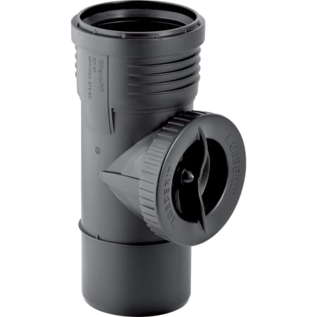 Geberit Silent-PP access pipe 90° with round service opening