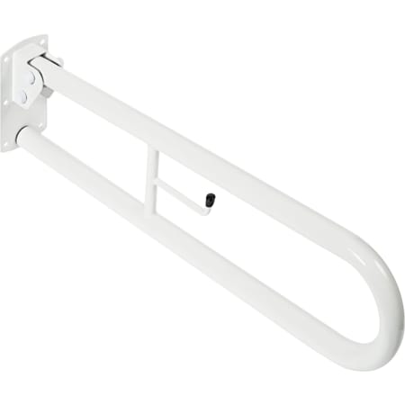 Twyford Avalon pull-down rail, visible fastening, with toilet paper holder