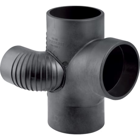 Geberit Silent-db20 duct branch fitting 88.5°, swept-entry, right
