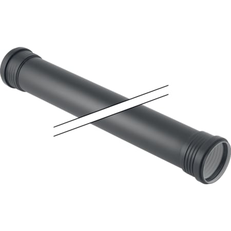 Geberit Silent-PP pipe with two sockets
