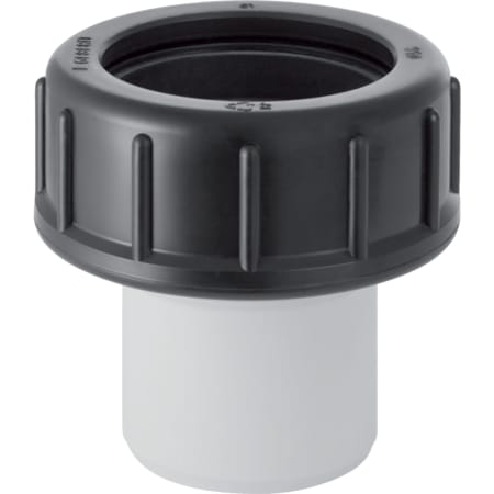 Geberit PE straight adapter with compression joint, for glueing