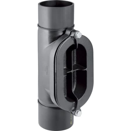 Geberit PE access pipe 90° with oval service opening
