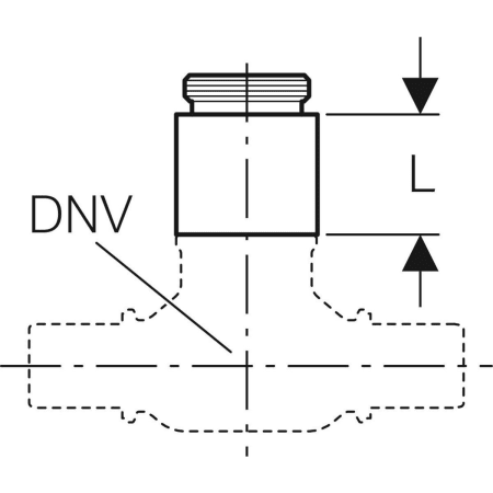 Geberit spindle extension set for concealed ball valve - With Mepla pressing connections,With FlowFit pressing connections