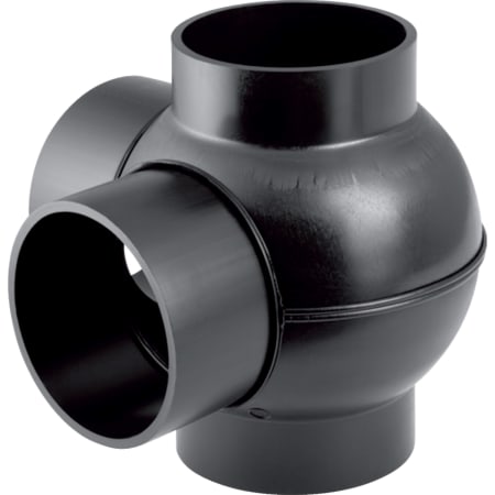 Geberit HDPE double branchball 88.5°, connections 90° offset