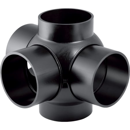 Geberit PE triple branchball 88.5°, connections 90° offset