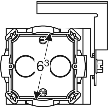 Boîte d’encastrement Geberit pour construction massive et cloison sèche - Accessoires