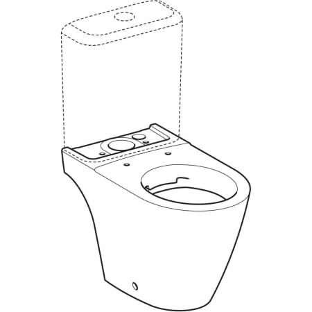 Geberit iCon staande wc voor opzet spoelreservoir, diepspoel, gesloten vorm, Rimfree - Staande wc's,Diepspoel-wc's voor opzet spoelreservoir