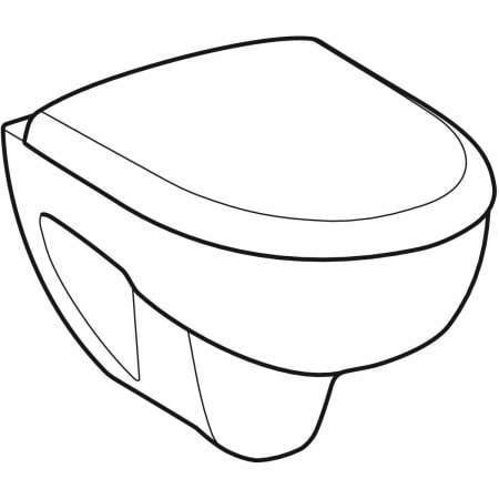 Pack WC suspendu à fond creux Geberit Renova Compact, compact, avec abattant WC