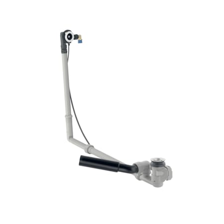 Geberit bathtub drain with turn handle and inlet, d52, length 79 cm, with connection bend, counterflow principle