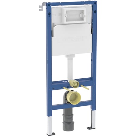 Geberit Duofix element til væghængt toilet, 112 cm, med Delta indbygningscisterne 12 cm, PEX-tilslutning i siden