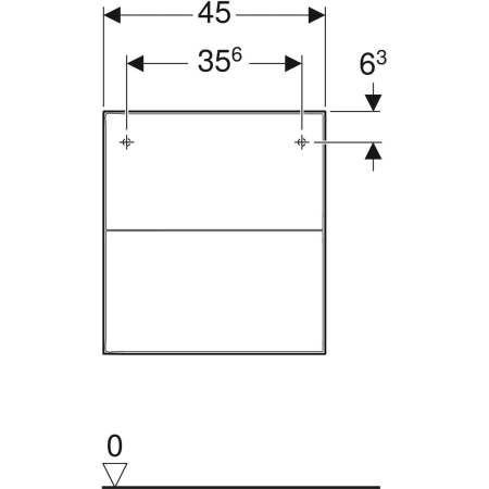 Armoire latérale Geberit ONE avec deux tiroirs - Armoires latérales,Armoires latérales basses