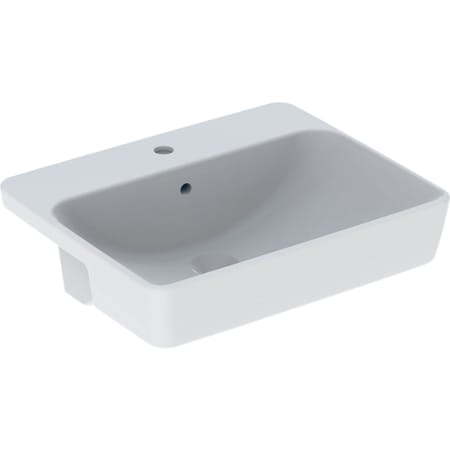Geberit VariForm semirecessed washbasin, rectangular