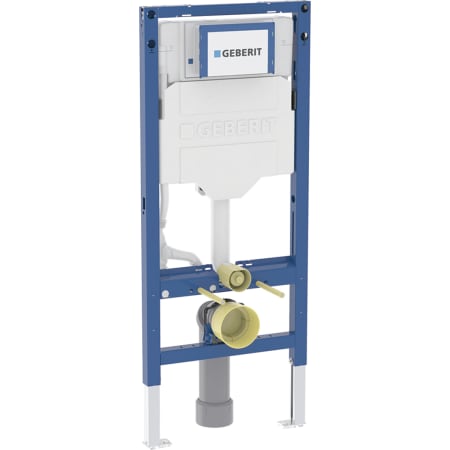 Bastidor Geberit Duofix para inodoro suspendido, 112 cm, con cisterna empotrada Sigma 12 cm, codo de desagüe de PVC
