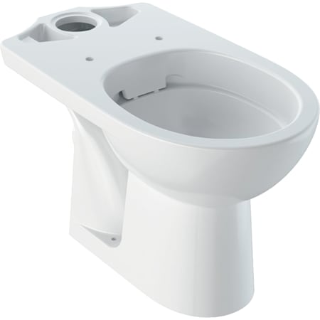 Geberit Selnova floor-standing WC for close-coupled exposed cistern, washdown, horizontal outlet, Rimfree