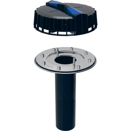 Geberit Pluvia roof outlet with flange, for gutters