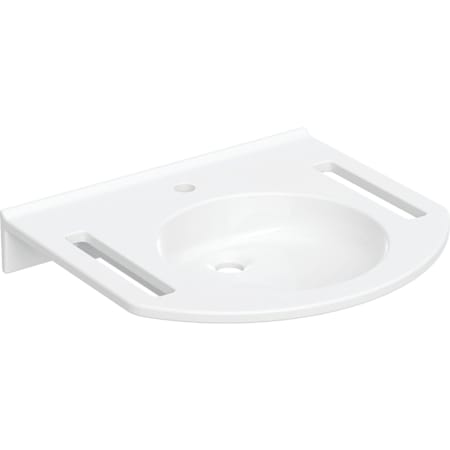 Geberit Publica washbasin, round design, with-cut-outs, barrier-free