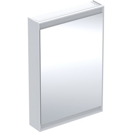 Geberit ONE mirror cabinet with ComfortLight and one door, exposed installation, height 90 cm