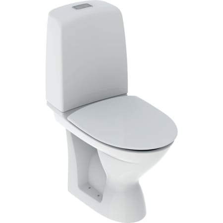Ifö Spira 6262 golvstående WC universallås täckt, Rimfree, med WC-sits