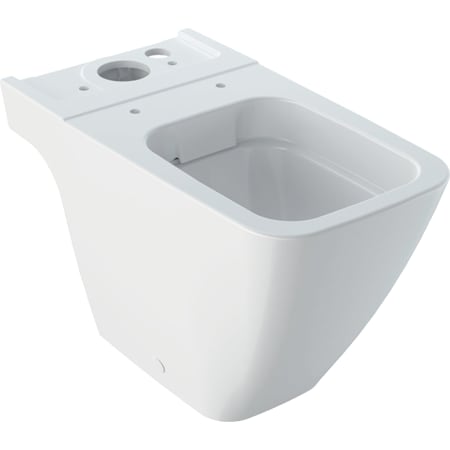 Geberit iCon Square floor-standing WC for close-coupled exposed cistern, washdown, shrouded, Rimfree