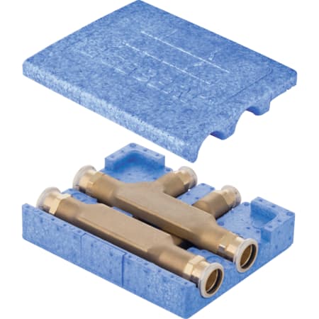 Geberit Mapress T-piece crossing with insulation box