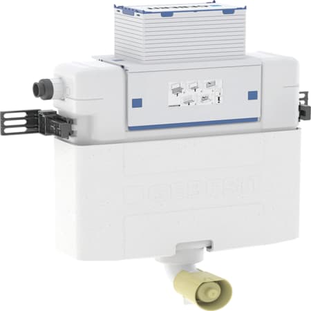 Geberit Omega -piilohuuhtelusäiliö 12 cm, 6/3 litraa, sisäänrakennuskorkeus 82 cm, PEX-liitin