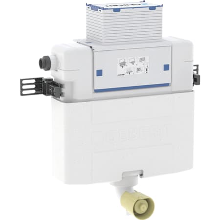 Geberit Omega indbygningscisterne 12 cm, 6/3 liter, indbygningshøjde 82 cm, PEX-tilslutning