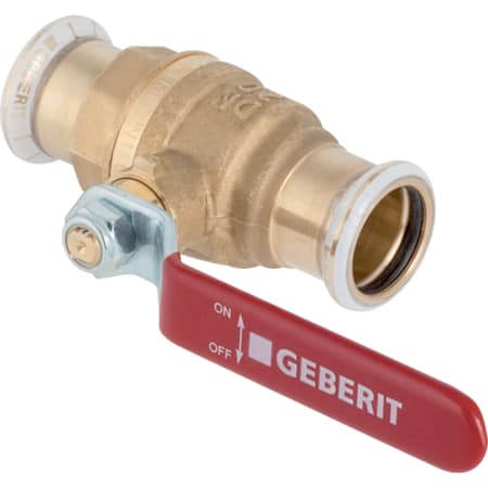 Krogelni ventil Geberit Mapress za nepitno vodo, z upravljalnim vzvodom