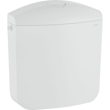 Geberit AP117 exposed cistern, dual flush, lateral water supply connection, 1/2"