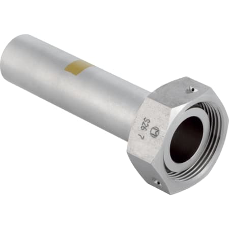 Geberit Mapress Stainless Steel adapter with union nut made of CrNi steel and plain end (gas)