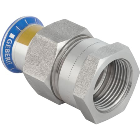 Geberit Mapress Stainless Steel adapter union with female thread, union nut made of CrNi steel (gas)