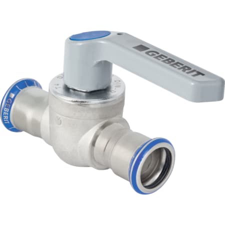 Geberit Mapress Stainless Steel ball valve with actuator lever