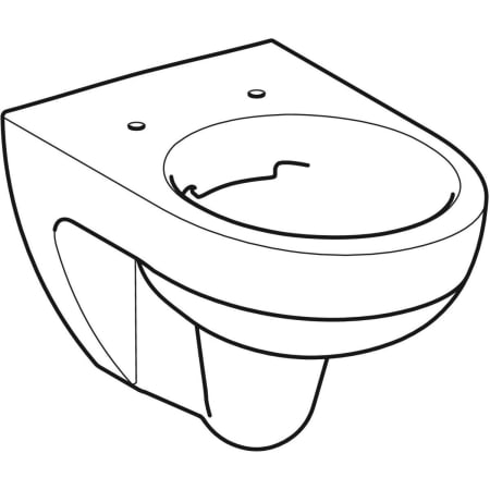1 ohne Spülrand/Rimfree Geberit/Keramag Wand-Tiefspül-WC Renova Nr 20305 weiß 